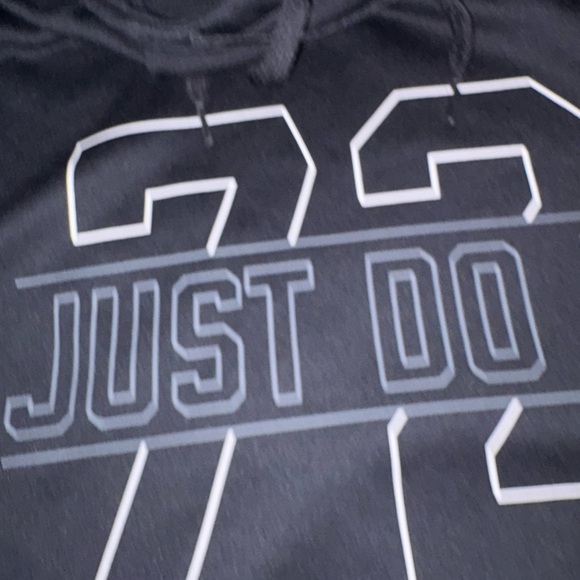 Nike Black Pullover Hoodie with Embroidered 72 - Picture 3 of 5